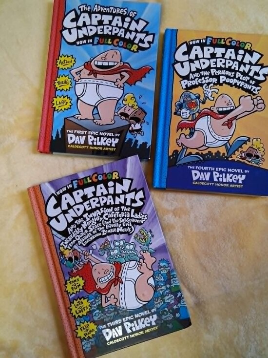 Source Unknown Other - CAPTAIN UNDERPANTS HARD COVER BOOKS (SET OF 3)